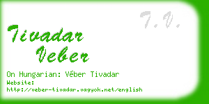 tivadar veber business card